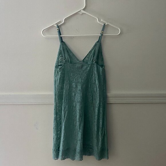 Victoria's Secret Blue Sheer Stretch Lace Slip Size M‎ - Picture 2 of 3